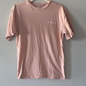 PacSun Pink Short Sleeve Tee Venice beach embroidery crew neckline 100% cotton